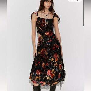 NWT Free People Electra Heart Midi Skirt Set